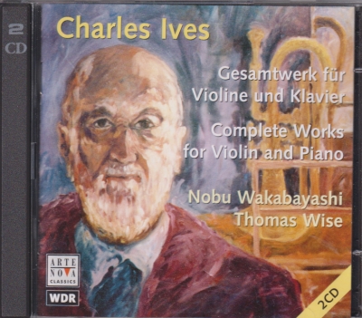 Charles Ives / Works for Violin and Piano (Complete) / KÄYTETTY 2CD // Nobu Wakabayashi / Thomas Wise