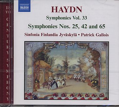 Joseph Haydn / Symphonies Nos. 25, 42 and 65 / Sinfonia Finlandia Jyväskylä / Patrick Gallois