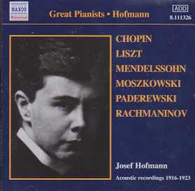 Josef Hofmann / Frédéric Chopin / Franz Liszt