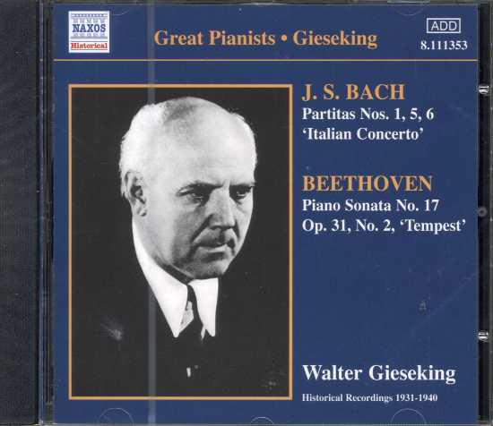 J.S. Bach / Italian Concerto / Partitas / Ludwig van Beethoven / Sonata no. 17 