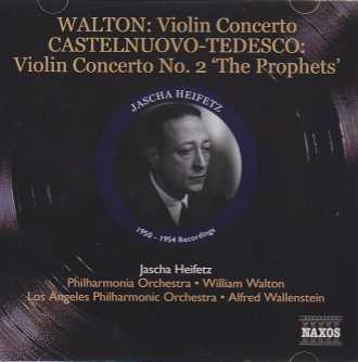 Jascha Heifetz / Works for Violin and Orchestra  // William Walton / Camille Saint-Saëns / Christian Sinding / Mario Castelnuovo-Tedesco 
