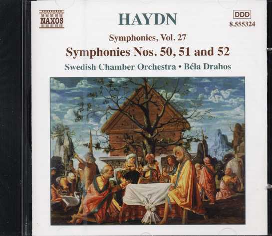 Joseph Haydn / Symphonies Nos. 50-52 // Swedish Chamber Orchestra / Béla Drahos
