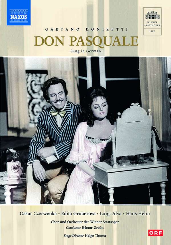 Gaetano Donizetti / Don Pasquale // Oskar Czerwenka / Edita Gruberova / Luigi Alva / Hans Helm / Wiener Staatsoper / Héctor Urbón