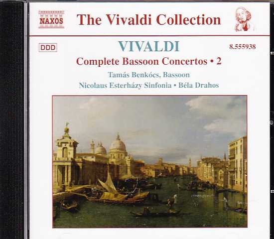 Antonio Vivaldi / Complete Bassoon Concertos Vol. 2 / Tamás Benkócs / Nicolaus Esterházy Sinfonia / Béla Drahos