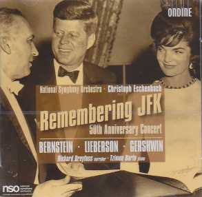 Remembering JFK / 50th Anniversary Concert / Leonard Bernstein / Peter Lieberson / George Gershwin / National Symphony Orchestra / Christoph Eschenbach 2CD