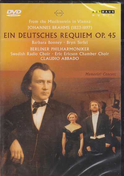 Johannes Brahms / Ein Deutsches Requiem / Barbara Bonney / Bryn Terfel / Berliner Philharmoniker / Claudio Abbado DVD