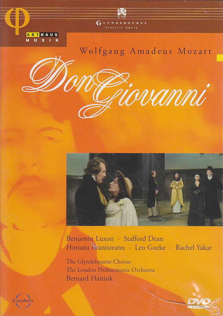 W.A. Mozart / Don Giovanni / Benjamin Luxon / Stafford Dean / The London Philharmonic Orchestra / Bernard Haitink DVD