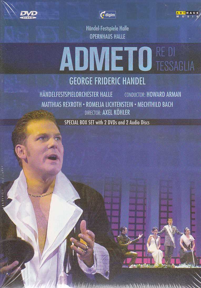Georg Friedrich Händel / Admeto / Matthias Rexroth / Romelia Lichtenstein / Händelfestspielorchester Halle / Howard Arman DVD
