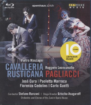 Pietro Mascagni / Cavalleria Rusticana / Ruggero Leoncavallo / Pagliacci / José Cura / Paoletta Marrocu / The Zürich Opera House / Stefano Ranzani / Blu-ray Disc