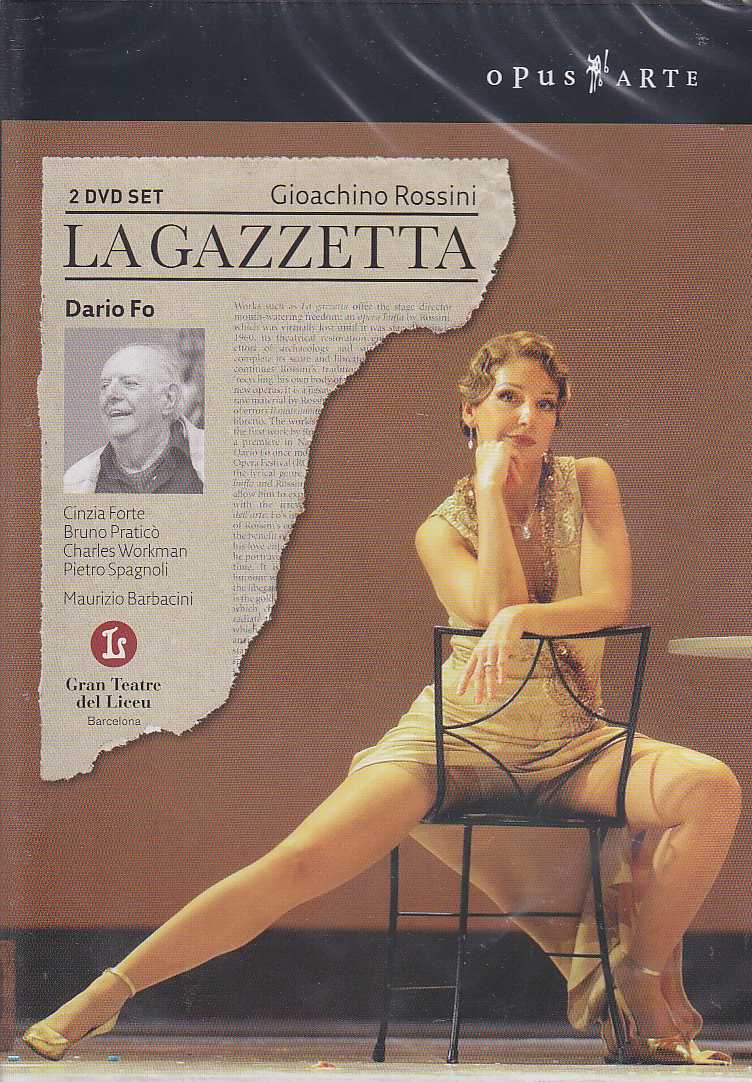 Gioachino Rossini / La Gazzetta / Cinzia Forte / Bruno Praticò / Orchestra Academy of the Gran Teatre del Liceu / Maurizio Barbacini 2DVD