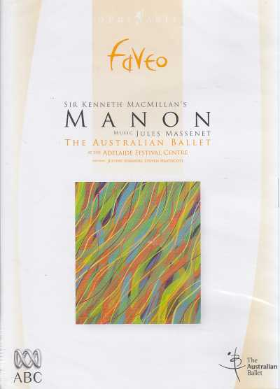 Jules Massenet / Manon / The Australian Ballet /  Noel Smith DVD