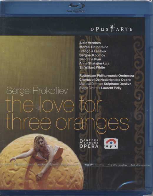 Sergei Prokofiev / The Love for Three Oranges / Alain Vernhes / Martial Defontaine / Francois Le Roux / Sandrine Piau / De Nederlandse Opera / Blu-ray Disc