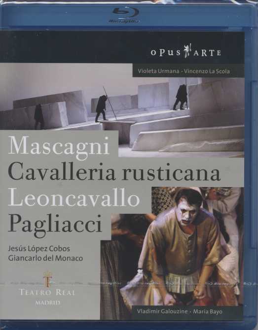 Pietro Mascagni / Cavalleria rusticana / Ruggero Leoncavallo: Pagliacci ; Pajatso / Violeta Urmana / Vincenzo La Scola / Vladimir Galouzine / Maria Bayo / Teatro Real Madrid / Blu-ray Disc