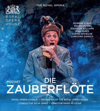W.A. Mozart / Die Zauberflöte // Siobhan Stagg / Mauro Peter / Roderick Williams / Mika Kares / Sabine Devieilhe / Christina Gansch / Royal Opera Chorus and Orchestra / Julia Jones