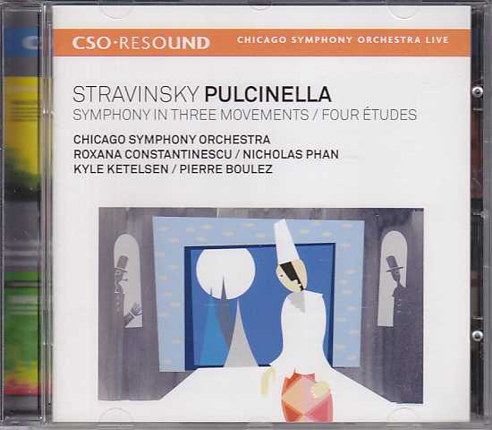 Igor Stravinsky / Pulcinella / Symphony in Three Movements / Four Études / Chicago Symphony Orchestra / Pierre Boulez SACD