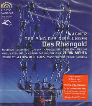 Richard Wagner / Das Rheingold / Juha Uusitalo / Franz-Josef Kapellmann / John Daszak / Matti Salminen / Orquestra de la Comunitat Valenciana / Zubin Mehta / Blu-ray Disc