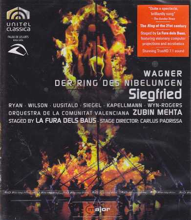 Richard Wagner / Siegfried / Juha Uusitalo / Lance Ryan / Orquestra de la Comunitat Valenciana / Zubin Mehta / Blu-ray Disc
