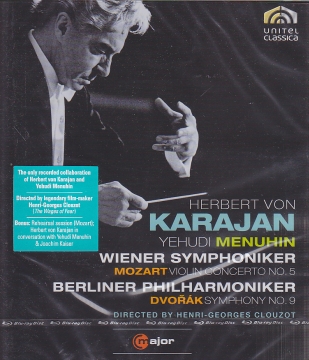 Herbert von Karajan / In Rehearsal & Performance / W.A. Mozart & Antonin Dvorák / Yehudi Menuhin / Berliner Philharmoniker / Blu-Ray Disc