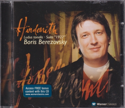 Paul Hindemith / Ludus tonalis / Suite 1922 / KÄYTETTY CD // Boris Berezovsky