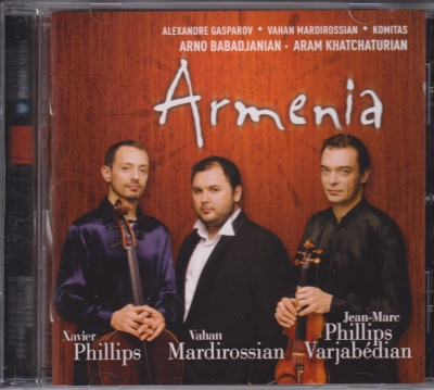 Jean-Marc Phillips-Varjabédian / Armenia / KÄYTETTY CD // Aram Khatchaturian / Komitas / Arno Babadjanian / Alexandre Gasparov / Vahan Mardirossian
