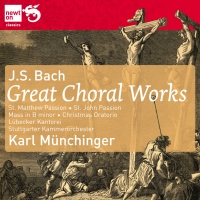 J.S. Bach / Great Choral Works (St. Matthew Passion / St. John Passion / Mass in B minor / Christmas Oratorio) / Stuttgarter Kammerorchester / Karl Münchinger 8CD