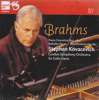 Johannes Brahms / Piano Concertos 1 & 2 etc. / Stephen Kovacevich / London Symphony Orchestra / Sir Colin Davis 2CD