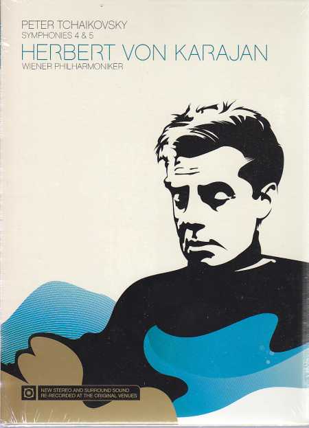 Pyotr Tchaikovsky / Symphonies 4 & 5 / Wiener Philharmoniker / Herbert von Karajan DVD 