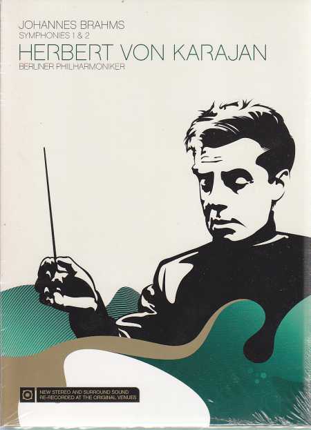 Johannes Brahms / Symphonies 1 & 2 / Berliner Philharmoniker / Herbert von Karajan DVD