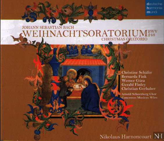 J.S. Bach / Christmas Oratorio (Weihnachtsoratorium) / Christine Schäfer / Bernard Fink / Werner Güra / Nikolaus Harnoncourt 2CD