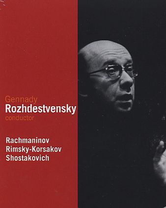 Sergei Rachmaninov / Piano Concerto no. 1 / Nikolai Rimsky-Korsakov / Russian Easter / Dmitri Shostakovich / Symphony no. 4 / Gennady Rozhdestvensky DVD